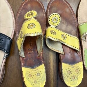 Jack Rogers yellow sandals 9
